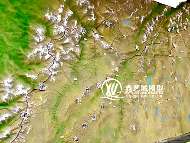 景区地貌沙盘模型