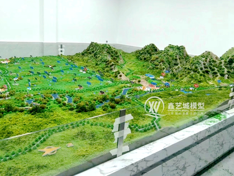 景区地貌沙盘模型