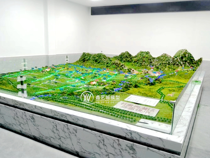 景区地貌沙盘模型