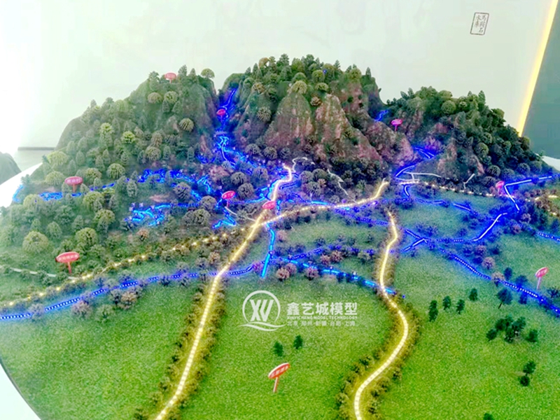 景区地貌沙盘模型