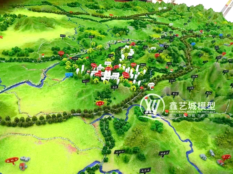 景区地貌沙盘模型