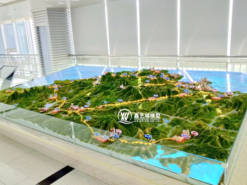 景区地貌沙盘模型