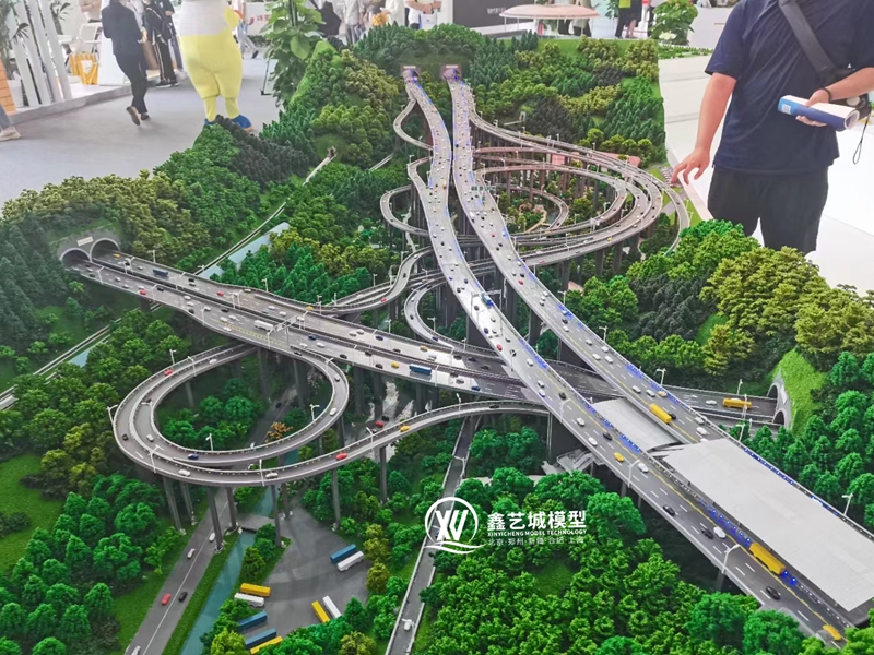 高速桥梁沙盘模型