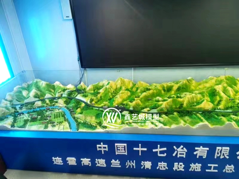高速桥梁沙盘模型