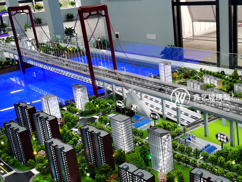 高速桥梁沙盘模型