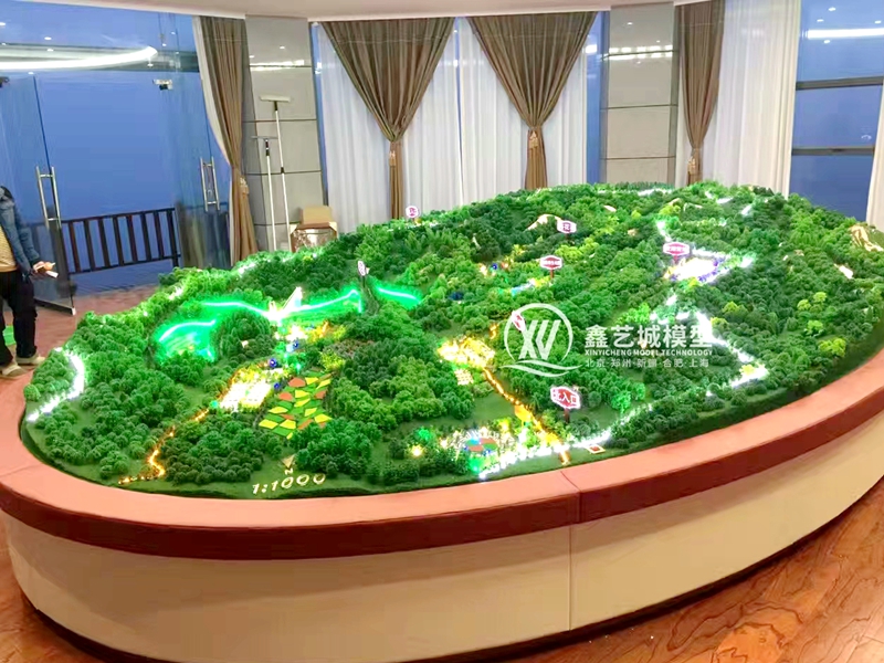 景区地貌沙盘模型